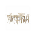 Ferris - 7 Piece Dining Set With Cross Back Chairs And Rectangular Table - Antique White