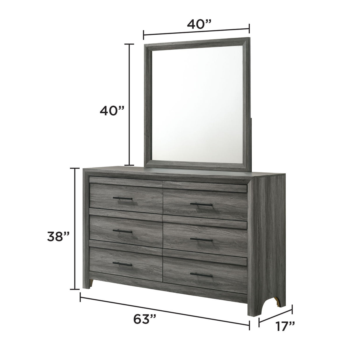Denver - Dresser - Gray