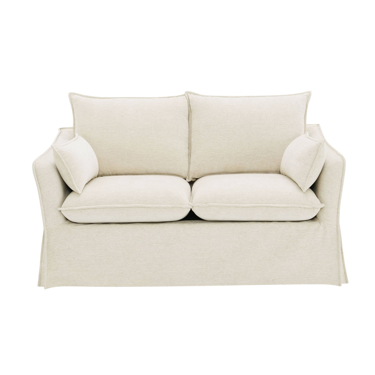 Shane - Loveseat With 2 Pillows - Beige