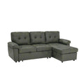 Convertible Sectional Sofa Bed With Pull Out Sleeper And Storage