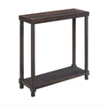 Narrow Side End Tables With Shelf (Set of 2)