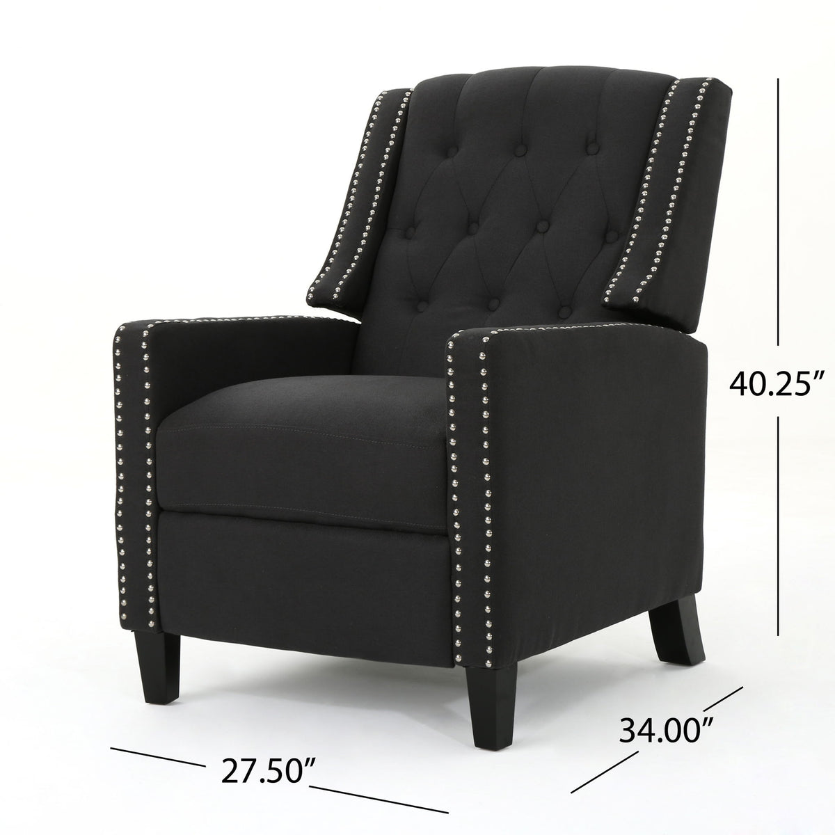 Classic Fabric Push Back Chair