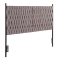 Braided Matisse - Queen Size Headboard - Gray