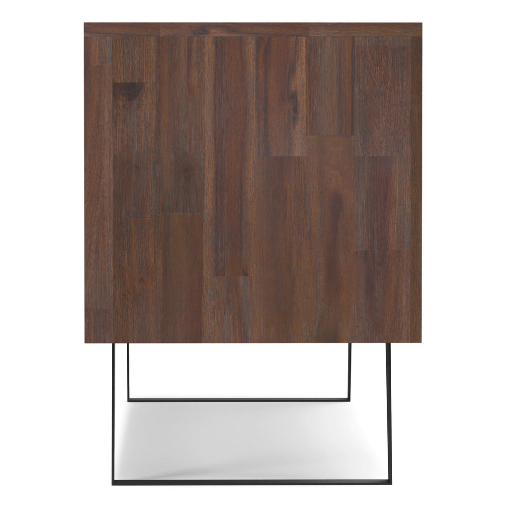 Lowry - TV Media Stand - Distressed Charcoal Brown