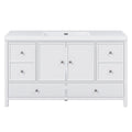 Bathroom Vanity With Separate Sink, Soft Close Doors And 4 Drawers