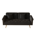 Luxurious Sofa Bed With Nail Head Trim And Matching Pillow