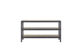 Console Table With Insets - Black