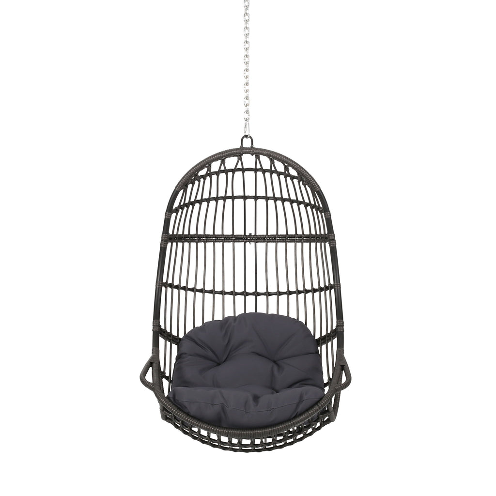 Richards - Outdoor / Indoor Wicker Hanging Chair - Gray