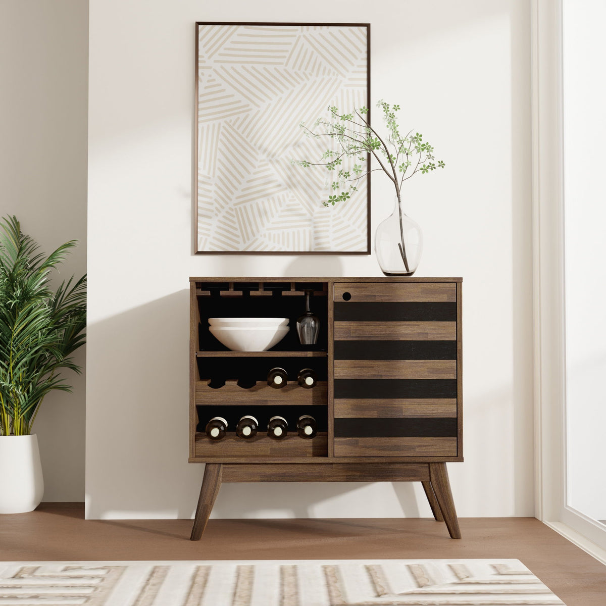 Clarkson - Wine Cabinet - Brown