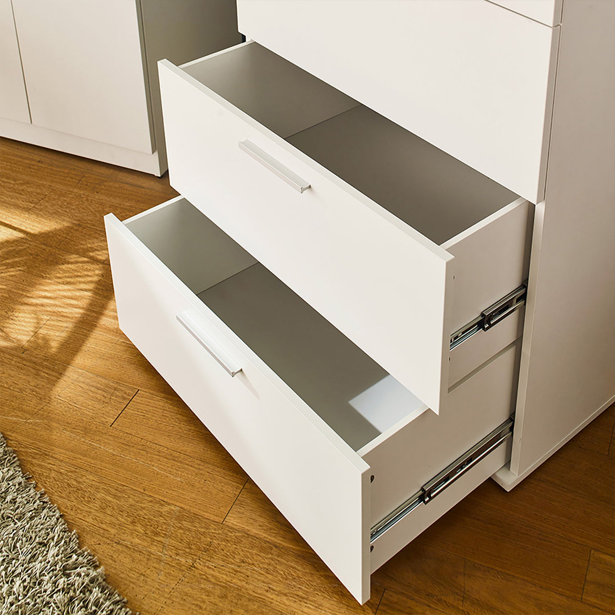 Oliver - Farmhouse Jumbo Chest With 4 Drawer Storage