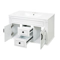 French Simple Style Wall Mounted Bathroom Cabinet With Sink