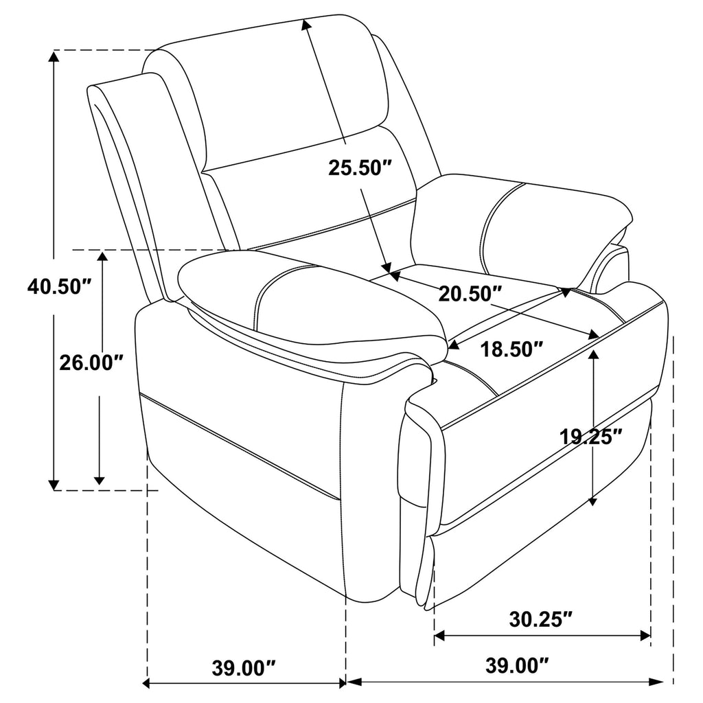 Worthington - Padded Arm Accent Chair - Dark Brown