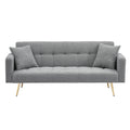 Teddy Fleece Sofa Bed With Luxurious Throw Pillows