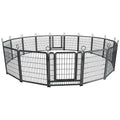 Heavy Duty Dog Playpen Outdoor 16 Piece Panels - Snow Leopard