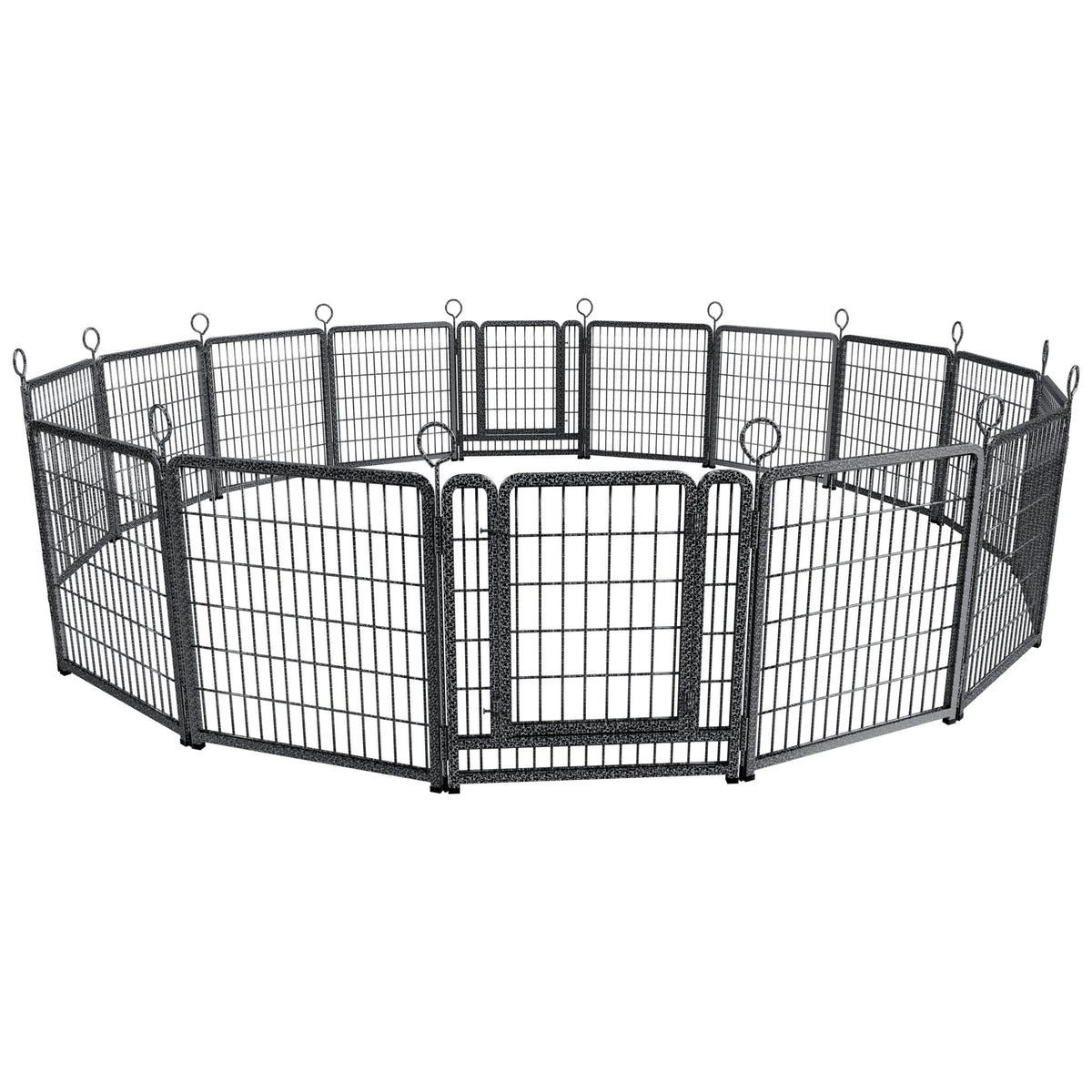 Heavy Duty Dog Playpen Outdoor 16 Piece Panels - Snow Leopard