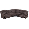 U-Shaped Sectional Sofa With Console Cup Holder, Storage Drawer, Manual Reclining