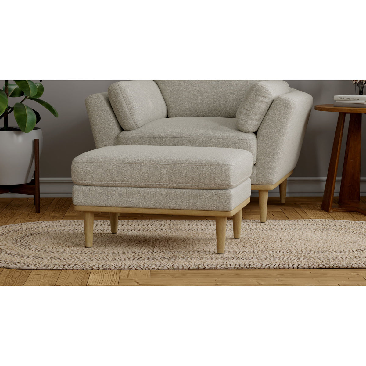 Chair Ottoman - Tan
