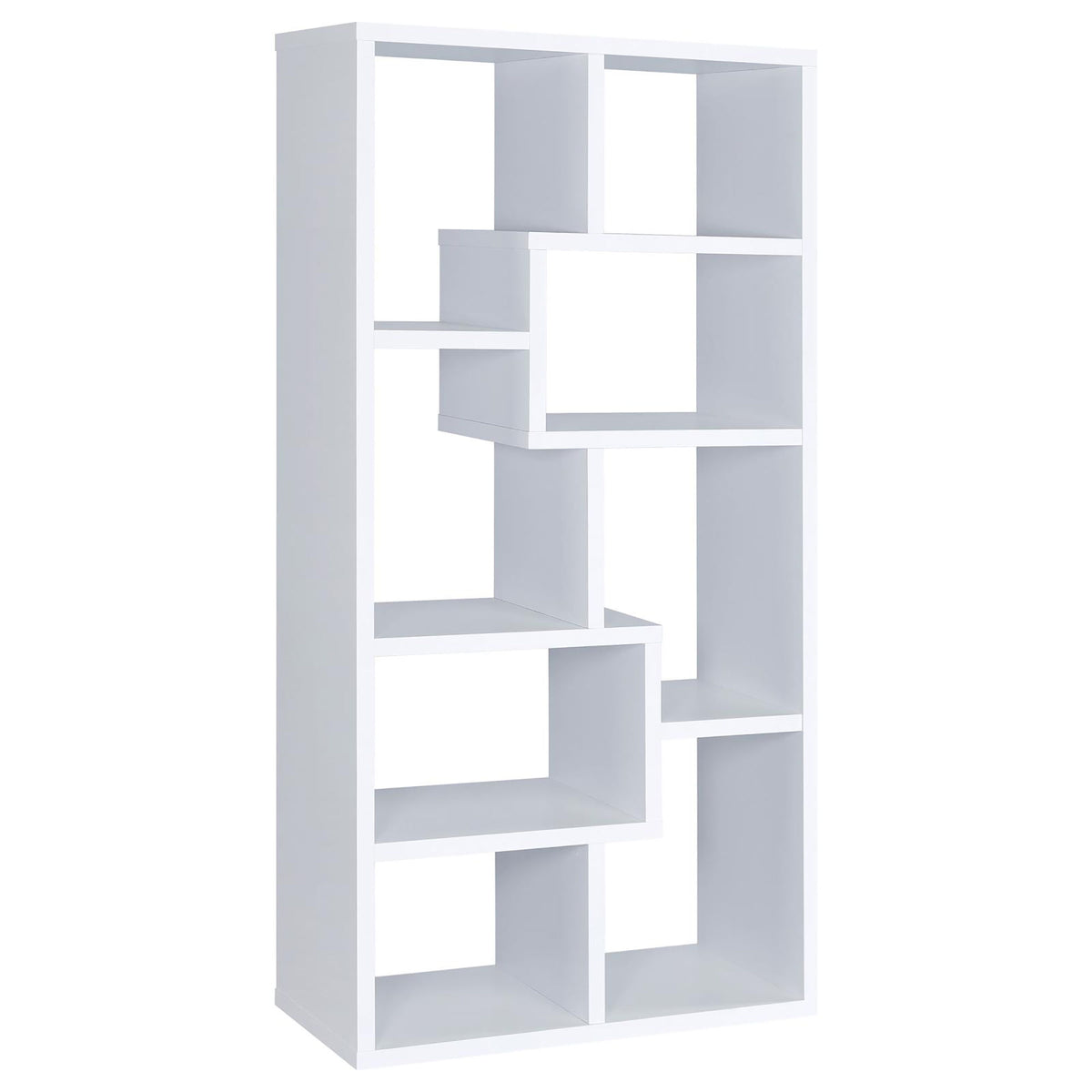 8 Shelf Geometric Bookcase