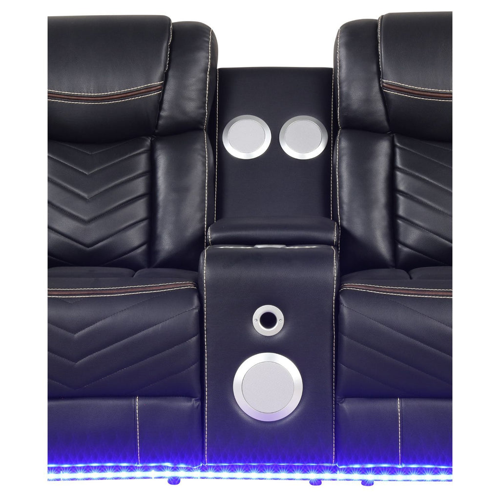 Challenger - LED Power Recliner Loveseat