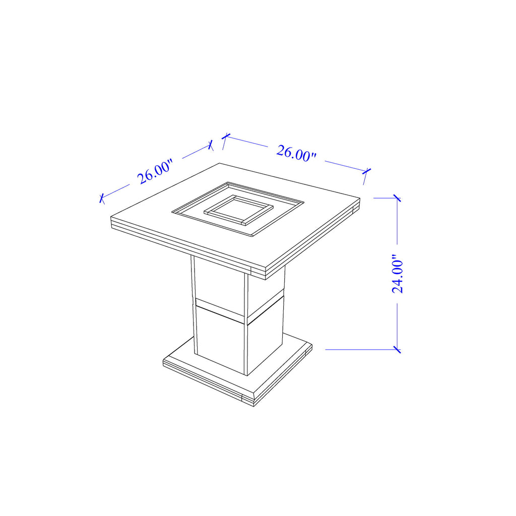 Ariya - End Table - Black