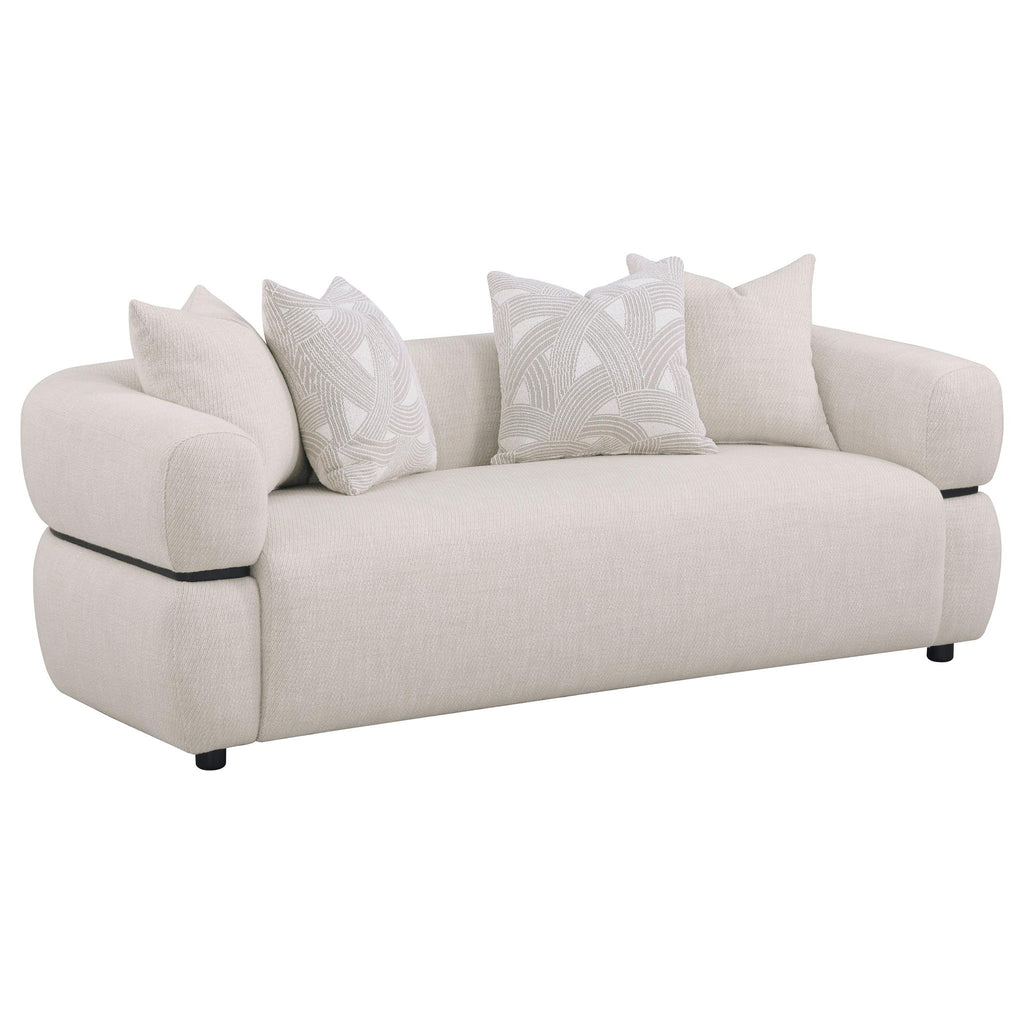 Ramsay - Round Arm Sofa - Beige