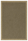 Earth - 5'3" X 7'3" Indoor, Outdoor Area Rug, Polypropylene - Jute / Black
