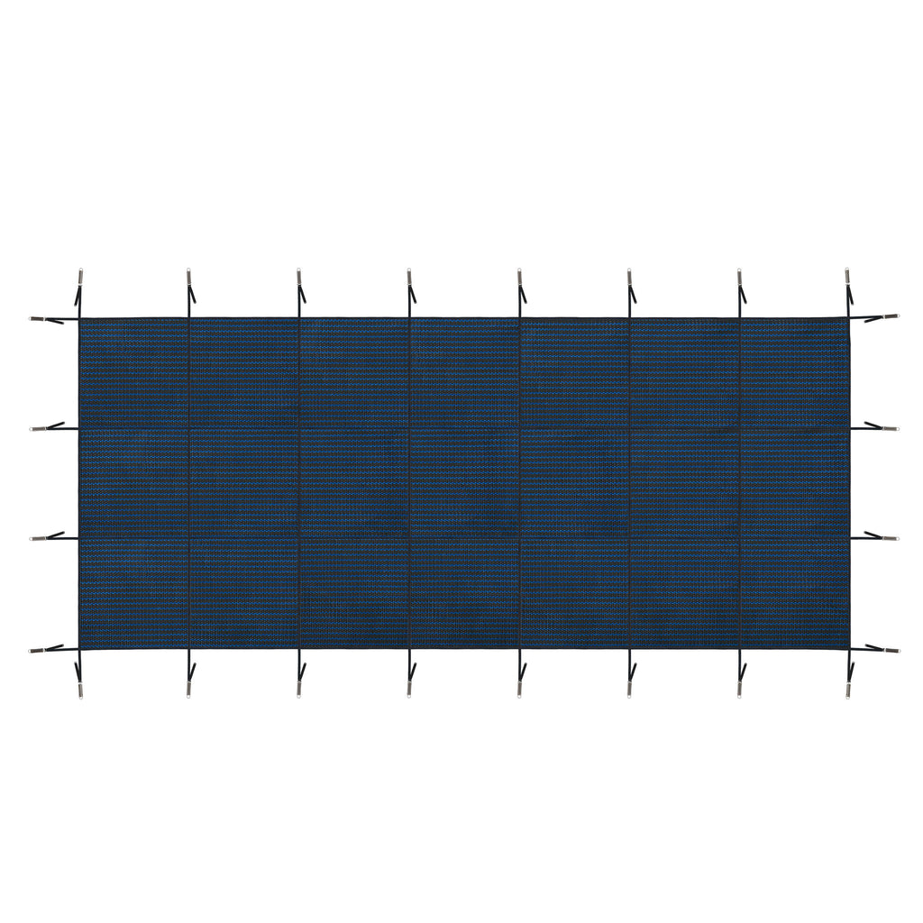 Swimming Pool Safety Cover For Rectangular Underground Pools - Blue