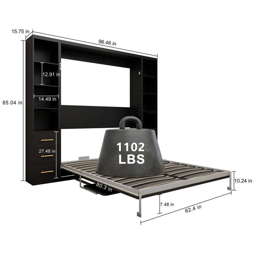Multifunctional Vertical Murphy Wall Bed