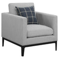 Saba - Upholstered Chair With Reversible Cushions - Gray