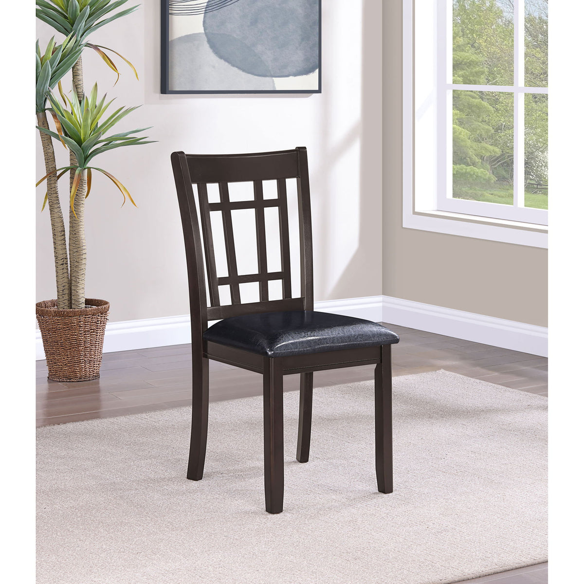 Lattice Back Side Chairs (Set of 2)
