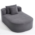 Oversized Chaise Lounge Sofa Bed With Deep Seat And Soft Pillows