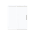 Frameless Single Sliding Soft Close Shower Doors, 5 / 16" Sgcc Tempered Glass - Chrome
