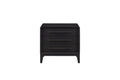 3 Drawer Nightstand With USB - Black