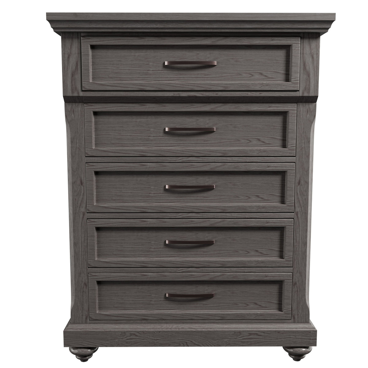 1 Piece Chest With Unique Legs - Antique Gray
