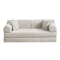 Convertible Sleeper Sofa Bed, Folding Mattress Couch - Light Camel