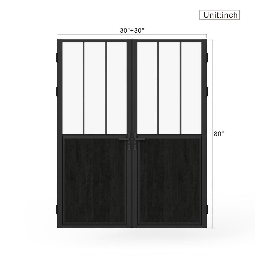 Dual Panel Design Interior Door Slab For Closets And Living Room