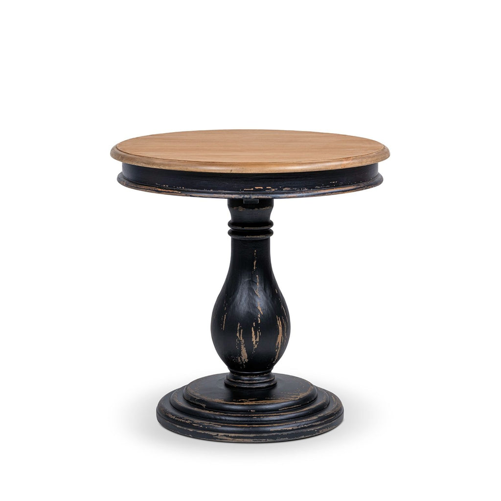 Winslow - Round Pedestal Side Table - Natural / Light Brown