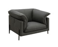 Tadi - Top Grain Leather Chair - Black