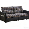 Sleeper Sofa, Expandable Sectional With Ottoman For Living Room