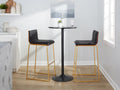 Mason Mara - Contemporary Versatile Desig Fixed Height Barstool (Set of 2)