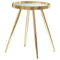 Lymon - Round Top End Table - Gold