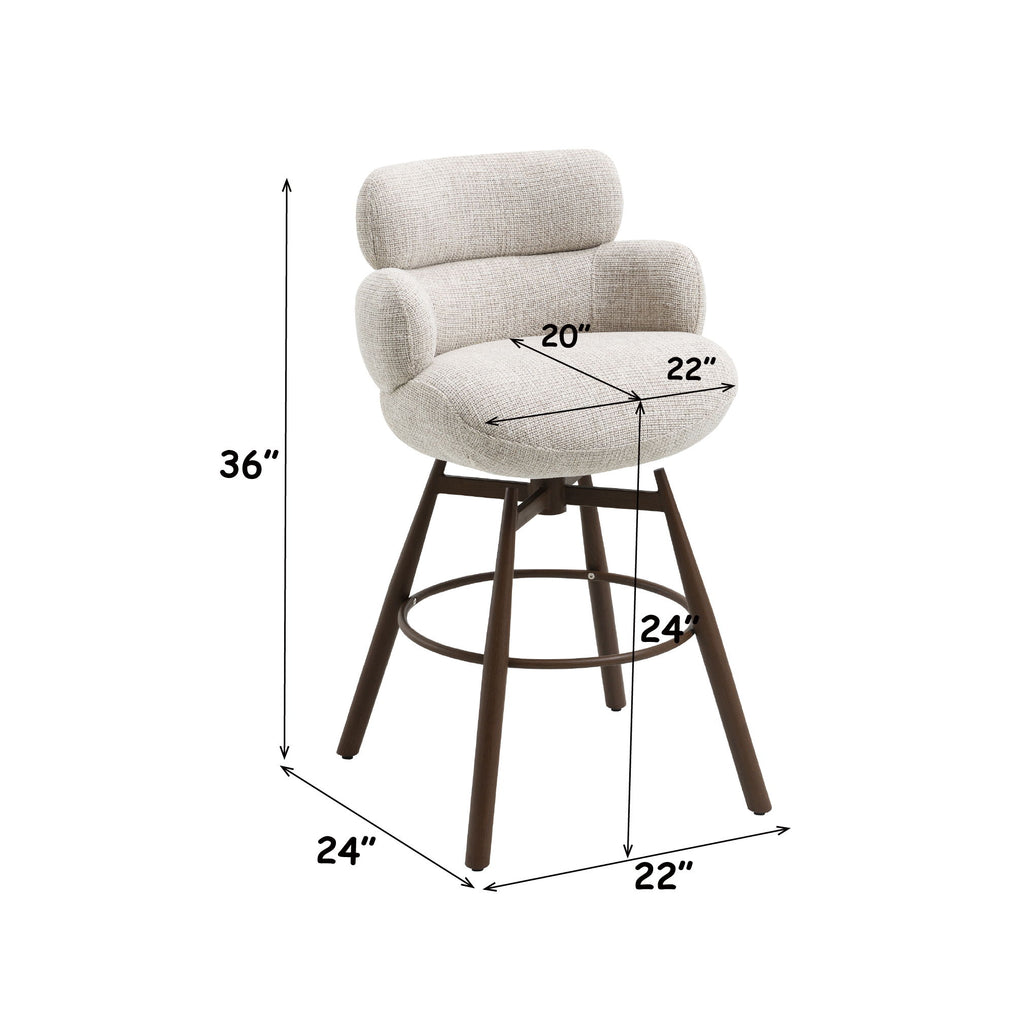 Jena - Counter Height Chair With Swivel