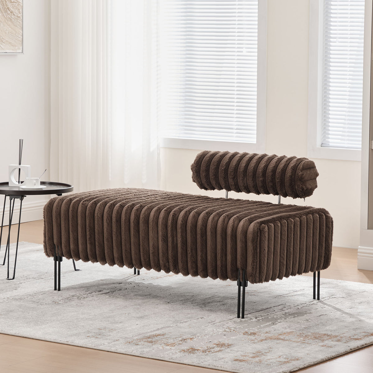 Mini Loveseat With Adjustable Backrest