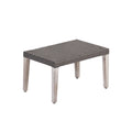 Savannah - Outdoor Wicker And Ottoman - Gray