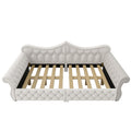 Upholstered Daybed With LED Lighting And Nailhead Trim
