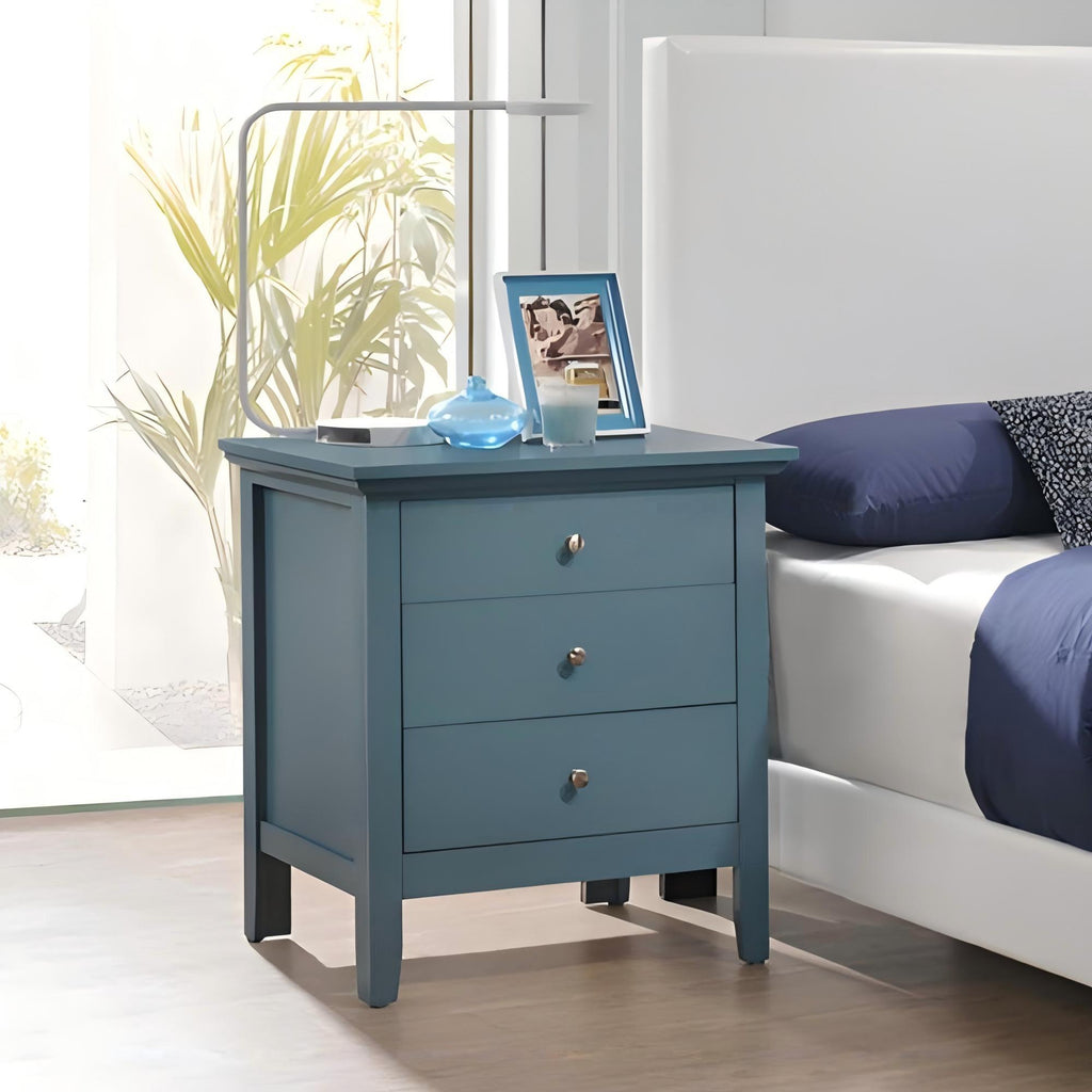 3 Drawer Nightstand & Dove Tailed Drawers