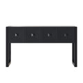 Geometric Carved Console Table With 3 Soft Close Drawers