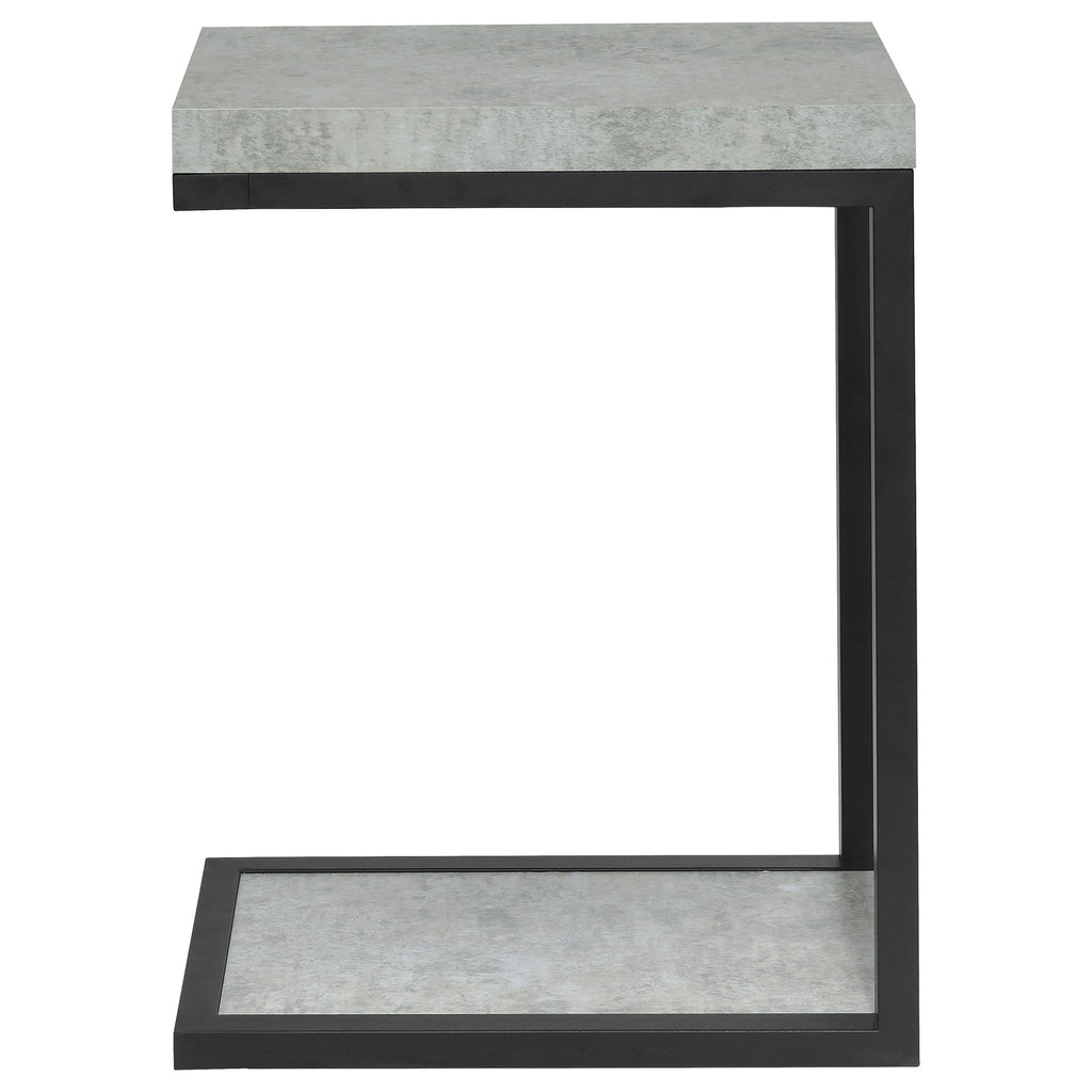 Snack Table With Industrial Base