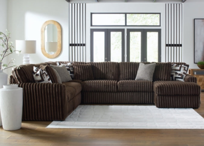 Midnight madness sectional chocolate