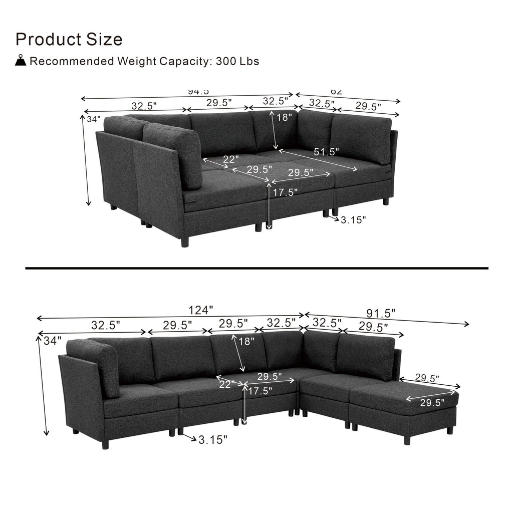 Modern Modular Sofa For Living Spaces